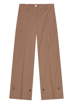 GANNI adjustable-leg tailored trousers - Neutrals