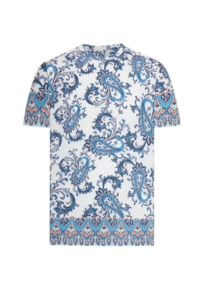 ETRO Rome paisley-print T-shirt - White