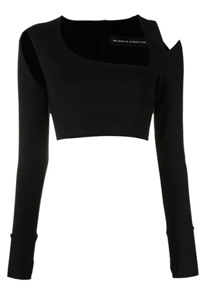 Gloria Coelho cut-out detailed crop top - Black