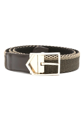 Canali interwoven buckle belt - Green