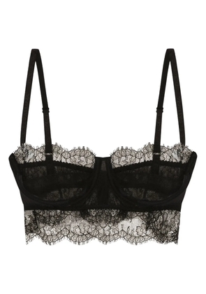 Dolce & Gabbana Chantilly-lace balconette bra - Black