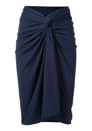 Lygia & Nanny Orixa tied-waist skirt - Blue