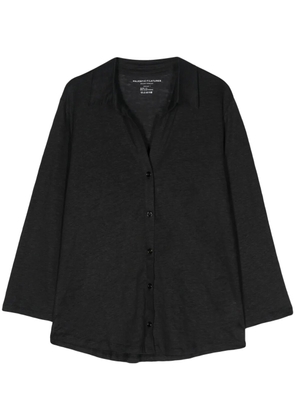 Majestic Filatures classic-collar shirt - Black
