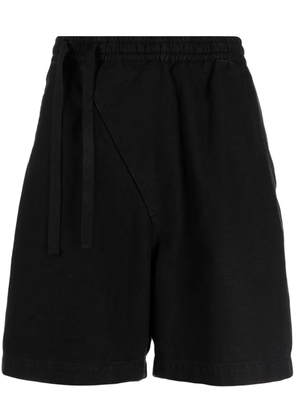 Maharishi off-centre drawstring shorts - Black