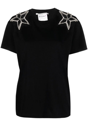 Stella McCartney crystal-embellished short-sleeved T-shirt - Black