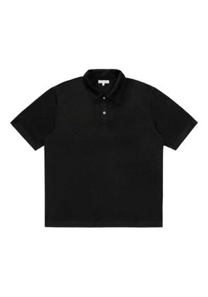 Lady White Co. Summer short-sleeve wool polo shirt - Black