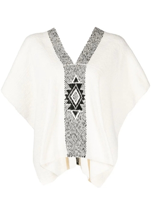 VOZ cotton knit top - White