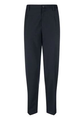 Dolce & Gabbana logo-embroidered tailored trousers - Blue