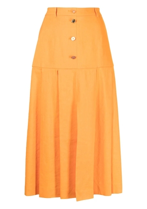 Rejina Pyo button-detail midi skirt - Orange