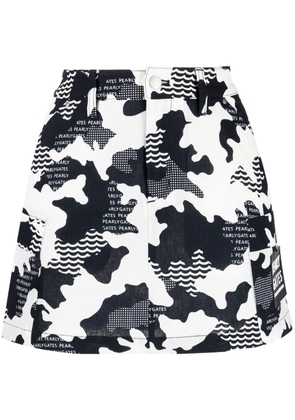 PEARLY GATES camouflage-print mini skirt - Black