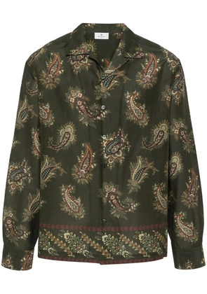 ETRO Paisley-print button-up shirt - Green