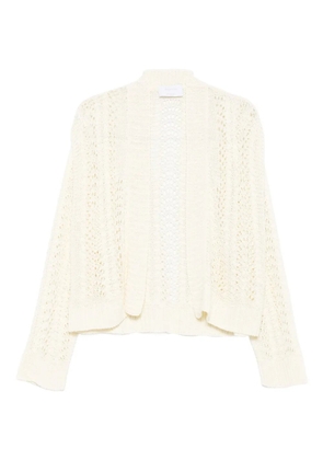 Daniele Fiesoli open-front lace-knit cardigan - Neutrals