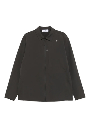 Stone Island logo-embroidered shirt - Brown