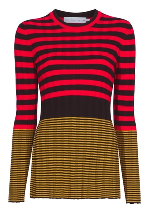 Proenza Schouler White Label Slinky striped long-sleeve jumper - Red