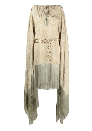 Taller Marmo Veneno Clouds kaftan minidress - Green