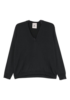 Semicouture Leya V-neck sweater - Grey