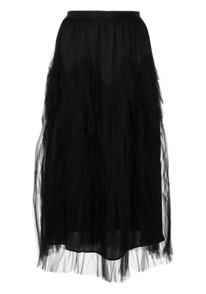 JNBY tulle high-waist skirt - Black