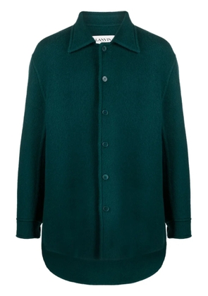 Lanvin mohair-virgin wool blend overshirt - Green