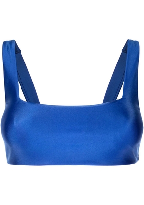 Duskii Jackie square-neck bikini top - Blue