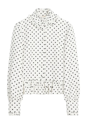 Valentino Garavani polka dot-print jacket - White