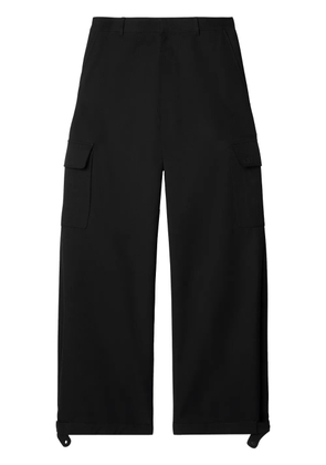 Off-White wide-leg cargo trousers - Black