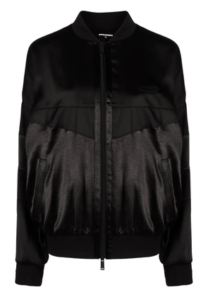 DSQUARED2 shine-effect bomber jacket - Black