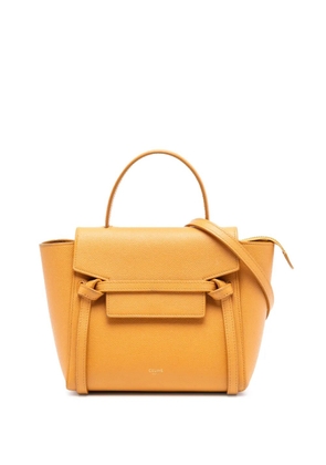 Celine Pre-Owned 2020 Nano Grained Calfskin Belt Bag satchel - Yellow