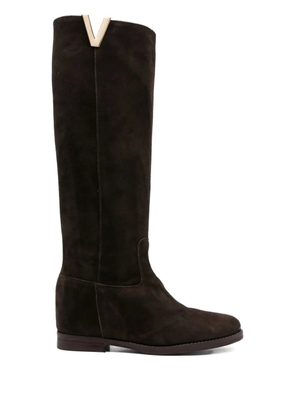 Julie Dee suede knee-high boots - Brown