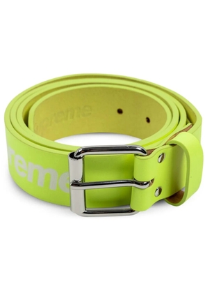 Supreme Repeat leather 'Flourescent Yellow' belt - Green