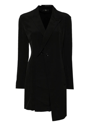 Y's asymmetric double-front blazer - Black