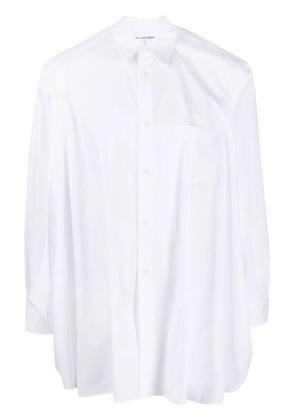 Comme Des Garçons Shirt side-slits cotton shirt - White