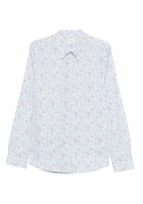 PS Paul Smith floral-print shirt - Blue
