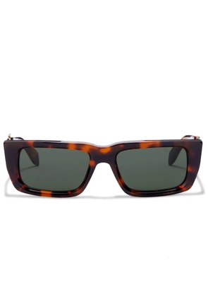 Palm Angels Eyewear Milford rectangular-frame sunglasses - Brown