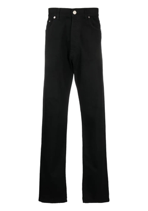 VTMNTS barcode-patch straight-leg jeans - Black