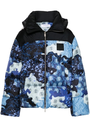 Off-White Camo down jacket - Blue