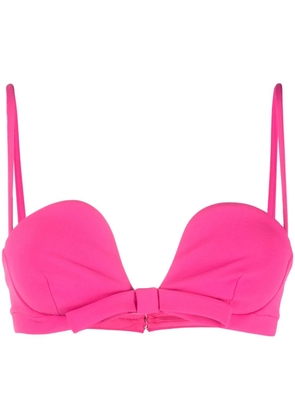 Blanca Vita bow-detail cropped top - Pink