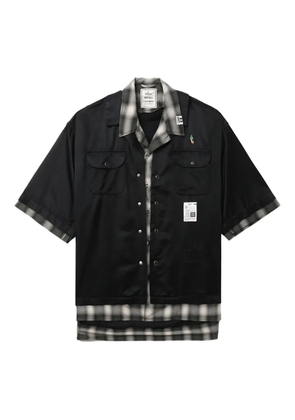 Maison MIHARA YASUHIRO double-layered shirt - Black