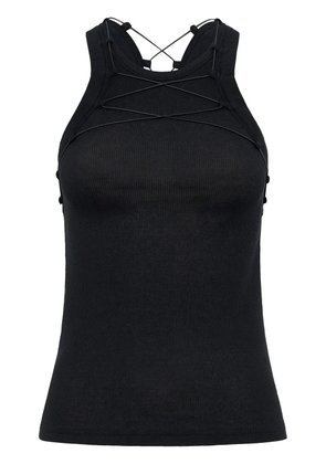 Dion Lee Lock cotton tank top - Black