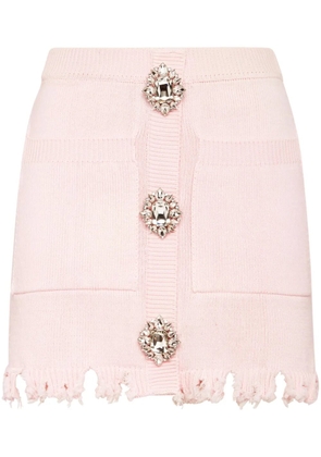 Philipp Plein crystal-embellished cotton shirt - Pink