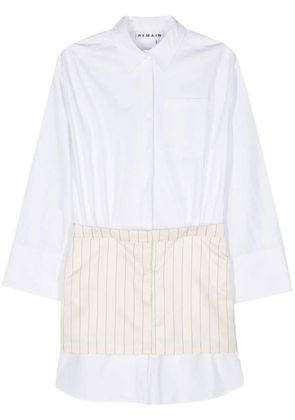 REMAIN layered mini dress - White