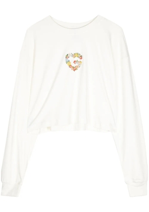 Ground Zero logo-print cotton T-shirt - Neutrals