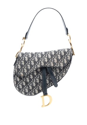 Christian Dior Pre-Owned 2020 Oblique Canvas Saddle Bag shoulder bag - Blue