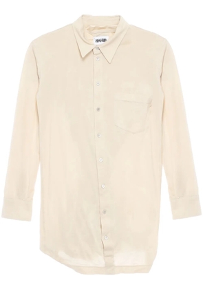 Magliano asymmetric cotton shirt - Neutrals