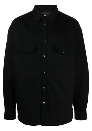 Purple Brand padded twill shirt jacket - Black