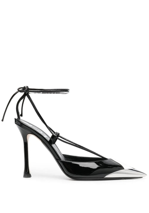 Nº21 colour-block patent leather pumps - Black
