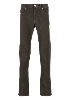 Incotex tapered-leg key-pendant jeans - Brown