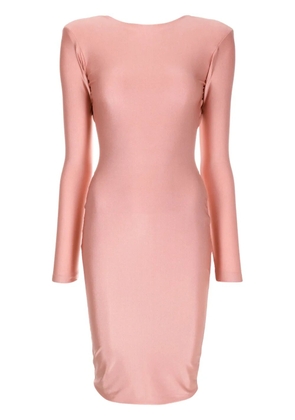 Lethicia Bronstein Gracie metallic-sheen dress - Pink