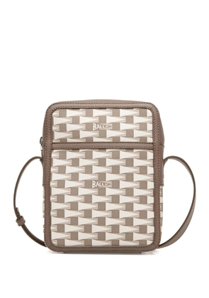 Bally logo-print zipped messenger bag - Neutrals