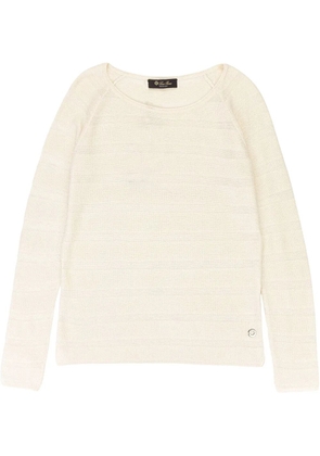 Loro Piana scoop-neck cashmere sweater - White