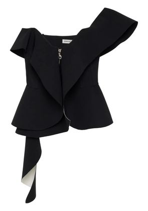 Simkhai Desiree draped top - Black